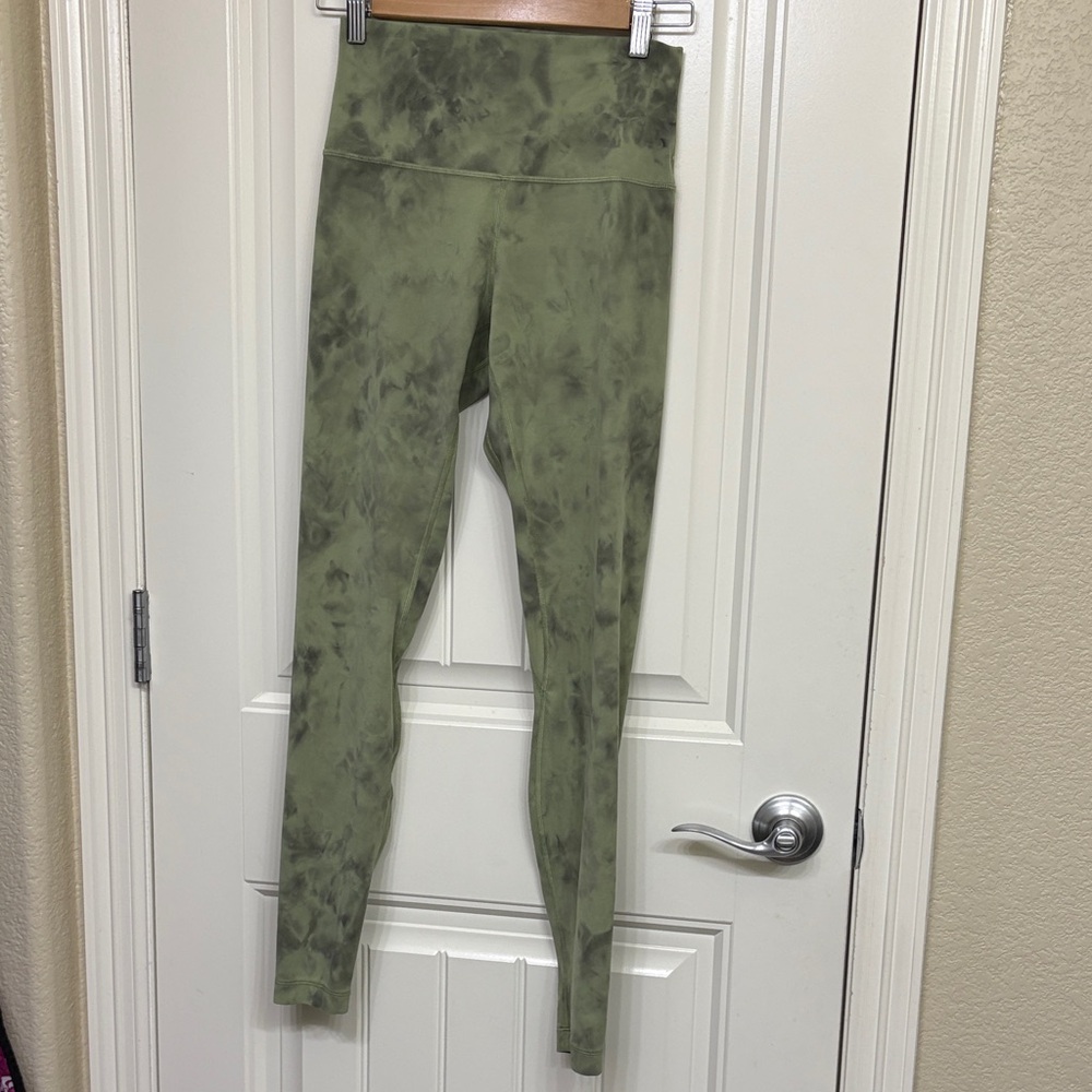 Lululemon Green Tie-Dye Leggings